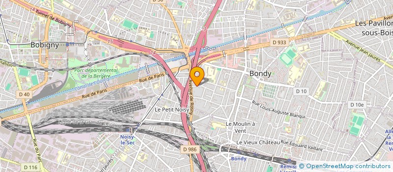 localisation de l'entreprise LAZOU  BONDY