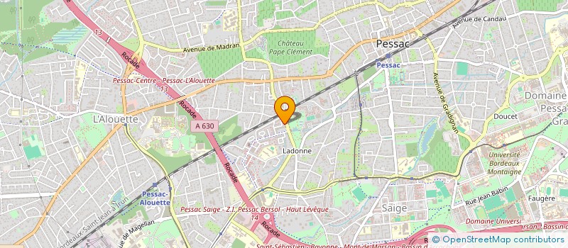 localisation de l'entreprise LAZRAK AUTO à PESSAC