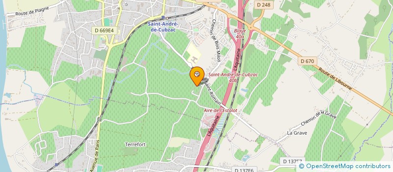 localisation de l'entreprise LAZREK TAXI  SAINT-ANDRE-DE-CUBZAC