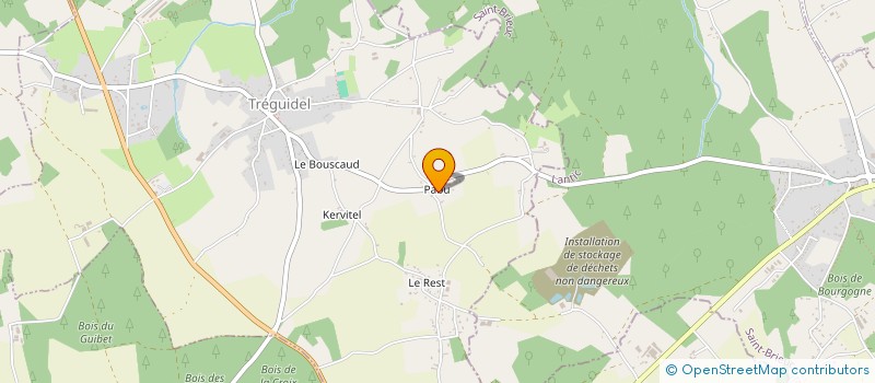 localisation de l'entreprise LAZULI  TREGUIDEL