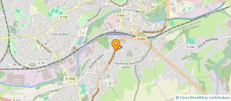 localisation de l'entreprise LAZULI. à MAUBEUGE