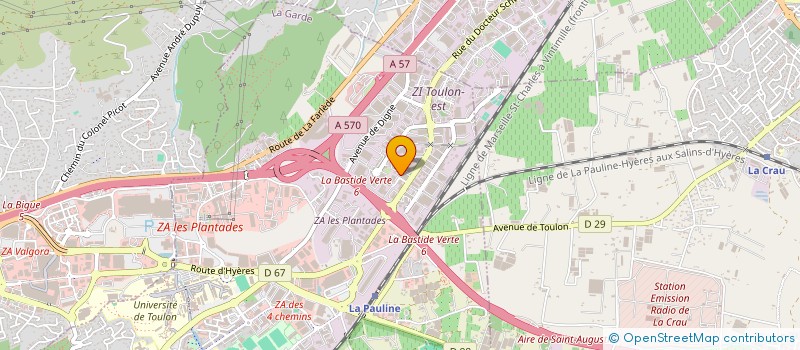 localisation de l'entreprise LAZUR à LA GARDE