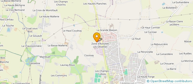 localisation de l'entreprise LAZY JANE  MELESSE