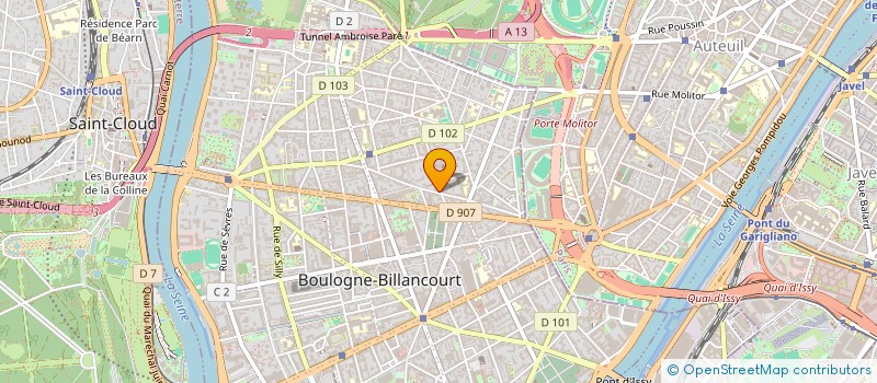 localisation de l'entreprise LAZY WOMEN à BOULOGNE-BILLANCOURT