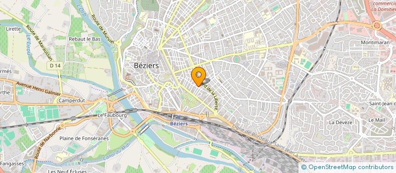 localisation de l'entreprise LAZZABEL  BEZIERS