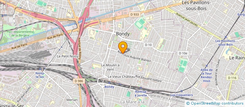localisation de l'entreprise LAZZARONI SARL à BONDY