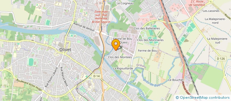 localisation de l'entreprise LAZZINVEST à ORLEANS