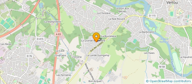 localisation de l'entreprise LB 1778 à VERTOU