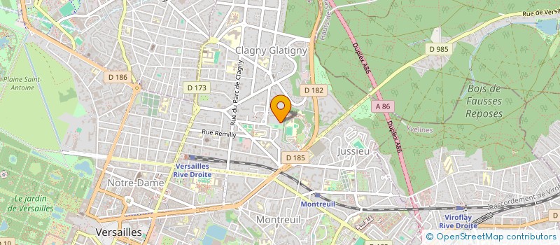 localisation de l'entreprise LB 27 à VERSAILLES