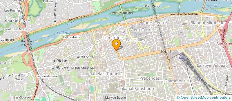 localisation de l'entreprise LB 39 à TOURS
