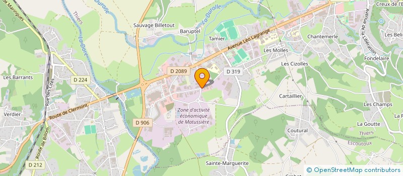 localisation de l'entreprise LB  THIERS