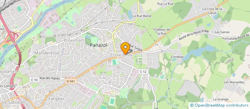 localisation de l'entreprise LB à PANAZOL
