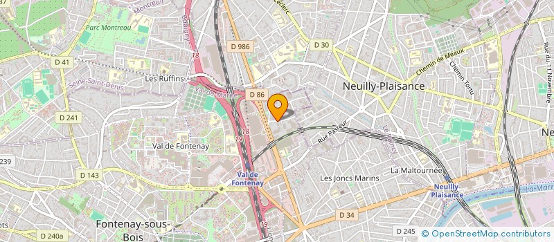 localisation de l'entreprise LB ACCESS à NOISY-LE-GRAND