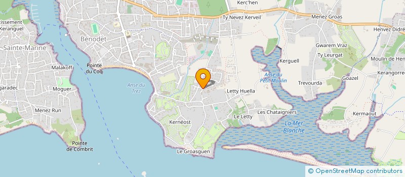 localisation de l'entreprise LB ATLANTIQUE  BENODET