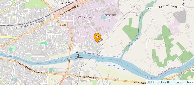 localisation de l'entreprise LB AUTO 26  ROMANS-SUR-ISERE