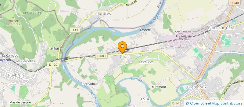 localisation de l'entreprise LB AUTOMOBILE  GIRAC