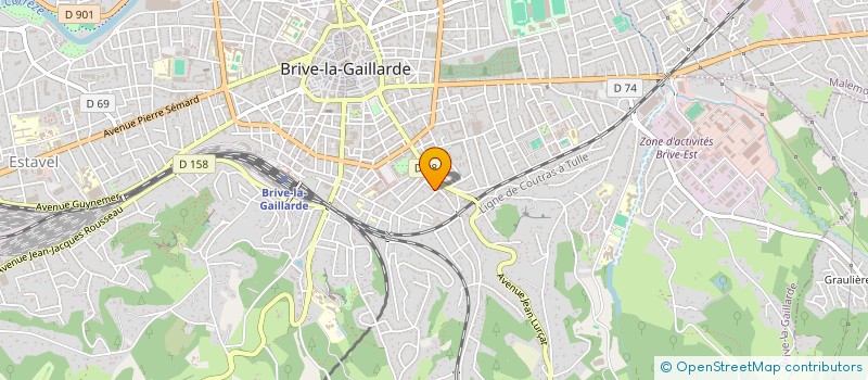 localisation de l'entreprise LB AXIUM  BRIVE-LA-GAILLARDE