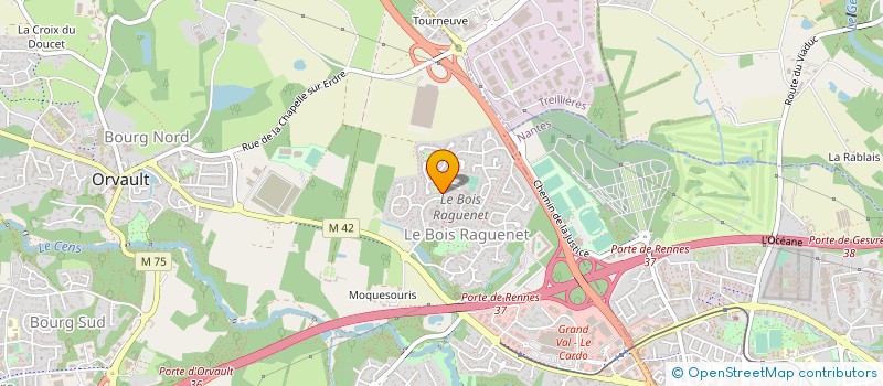 localisation de l'entreprise LB BAT'Y à ORVAULT