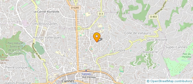 localisation de l'entreprise LB BATIMENT à CANNES