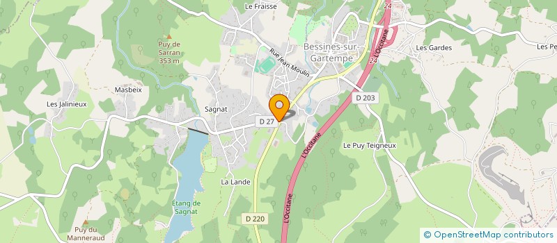 localisation de l'entreprise LB BESSINES à BESSINES-SUR-GARTEMPE