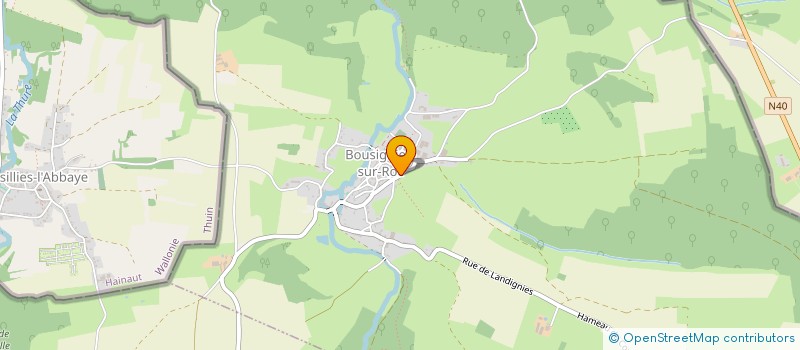 localisation de l'entreprise LB BOIS à BOUSIGNIES-SUR-ROC