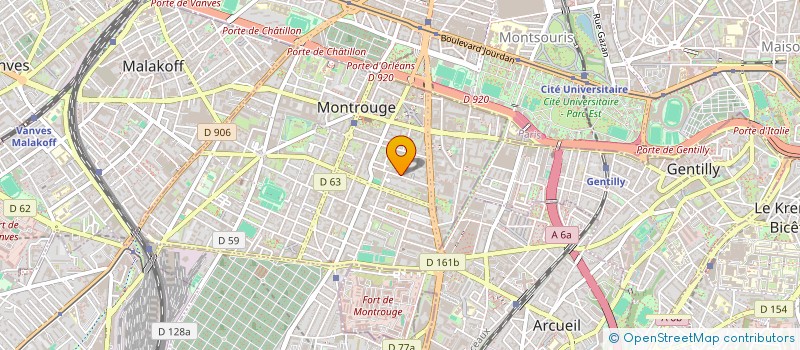 localisation de l'entreprise LB BRASSERIE  MONTROUGE