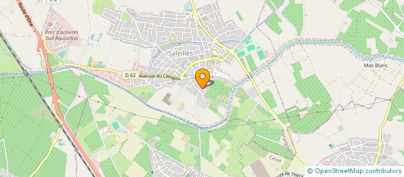 localisation de l'entreprise LB CLIMATISATION PLOMBERIE  SALEILLES