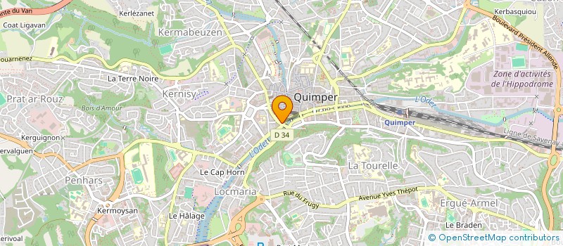 localisation de l'entreprise LB CONCEPT DECORATION à QUIMPER