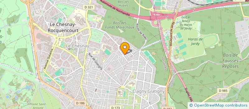 localisation de l'entreprise LB CONSEIL  LE CHESNAY-ROCQUENCOURT