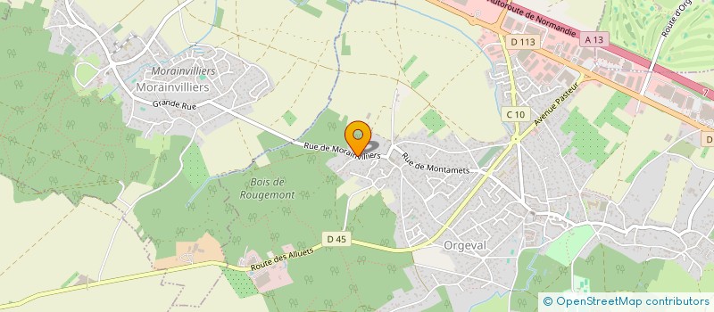 localisation de l'entreprise LB CONSEILS  ORGEVAL