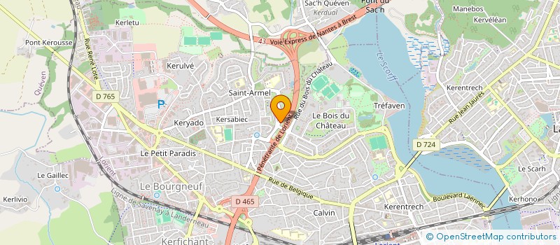 localisation de l'entreprise LB CONSTRUCTIONS  LORIENT