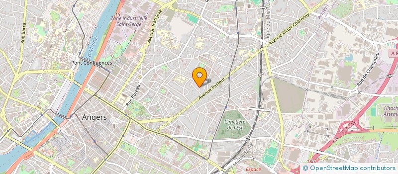 localisation de l'entreprise LB COURSES à ANGERS