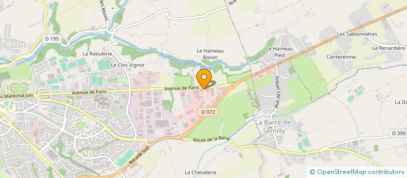 localisation de l'entreprise LB CUISINES à SAINT-LO