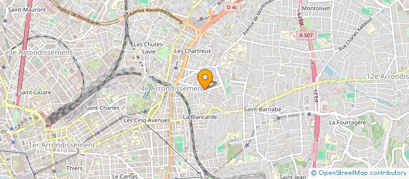 localisation de l'entreprise LB DANSE à MARSEILLE