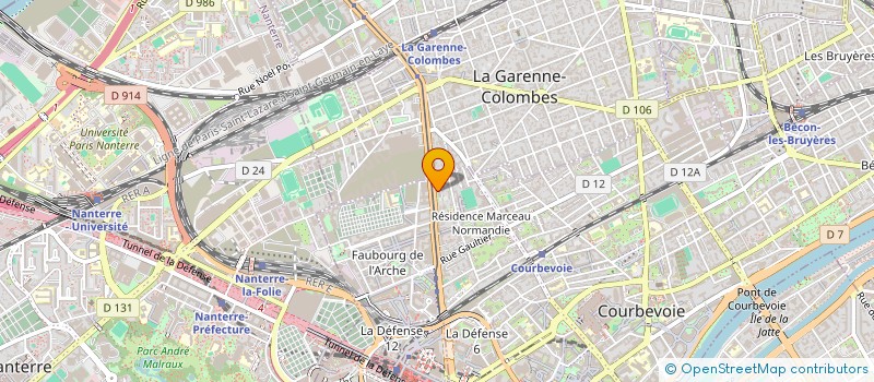 localisation de l'entreprise LB DATA à COURBEVOIE