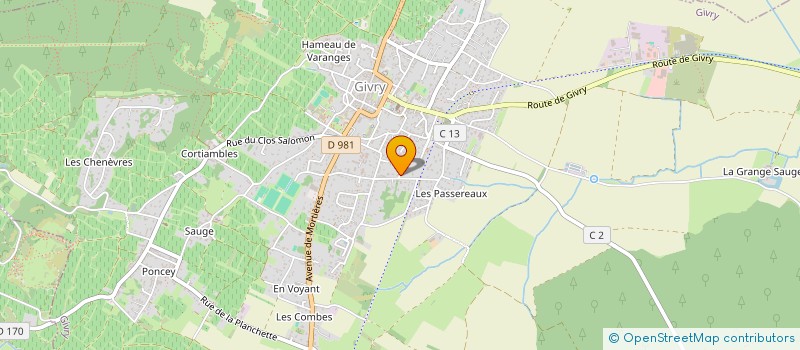 localisation de l'entreprise LB DIAG HABITAT  GIVRY