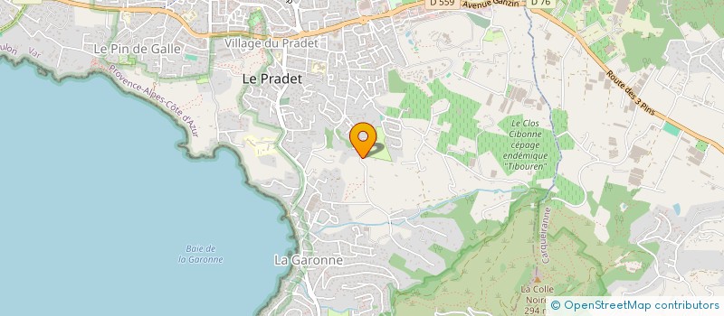 localisation de l'entreprise LB DIET  LE PRADET