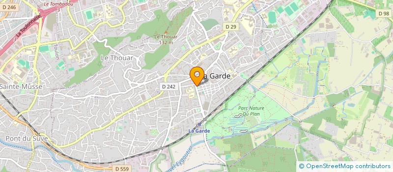 localisation de l'entreprise LB DIETETIQUE ET BIEN ETRE à LA GARDE