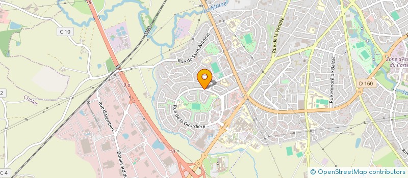 localisation de l'entreprise LB DIFFUSION à CHOLET