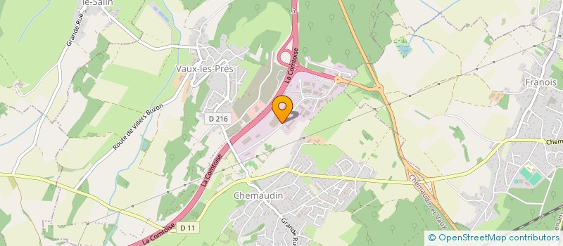 localisation de l'entreprise LB DISTRIBUTION à CHEMAUDIN ET VAUX