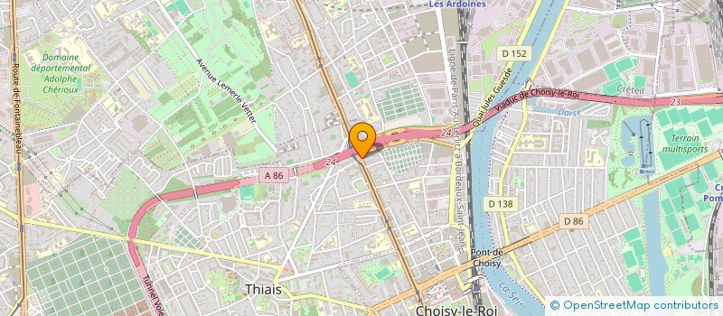 localisation de l'entreprise LB DISTRIBUTION  CHOISY-LE-ROI