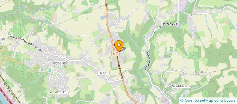 localisation de l'entreprise LB DISTRIBUTION  CHUZELLES