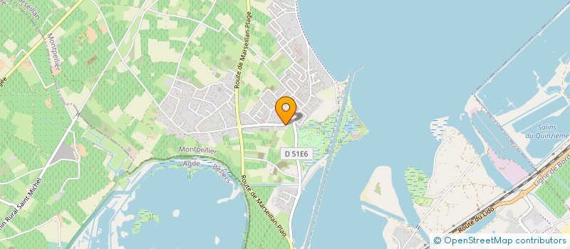 localisation de l'entreprise LB DIVERTISSEMENTS à MARSEILLAN