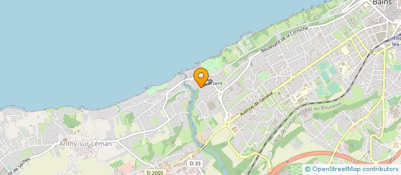 localisation de l'entreprise LB ELECTRICITE à THONON-LES-BAINS