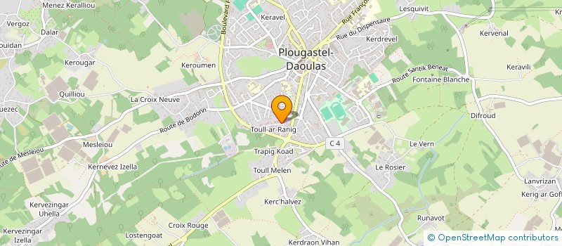 localisation de l'entreprise LB ELECTRONIC à PLOUGASTEL-DAOULAS
