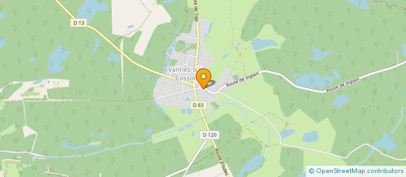 localisation de l'entreprise LB ENERGIE à VANNES-SUR-COSSON