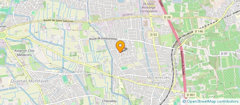 localisation de l'entreprise LB ENERGIE  MORIERES-LES-AVIGNON