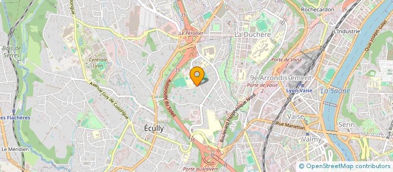 localisation de l'entreprise LB ENERGIE & TRANSITION à ECULLY