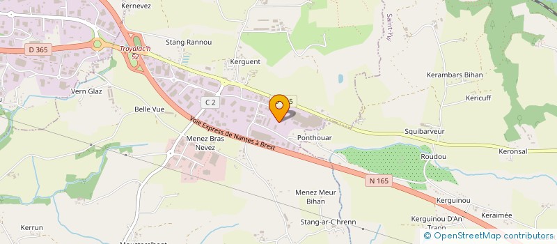 localisation de l'entreprise LB EQUIPEMENT à SAINT-EVARZEC