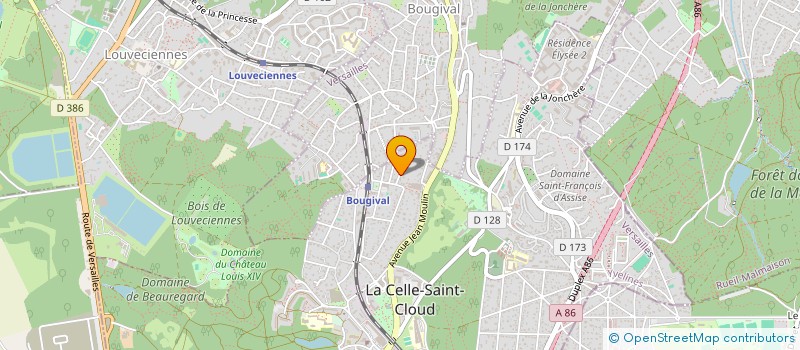 localisation de l'entreprise LB ET ASSOCIES à LA CELLE-SAINT-CLOUD